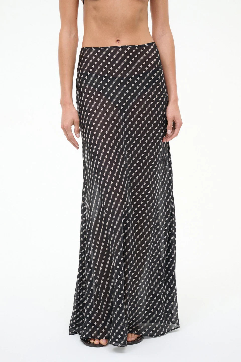 Staud Velma Skirt - Black Geo