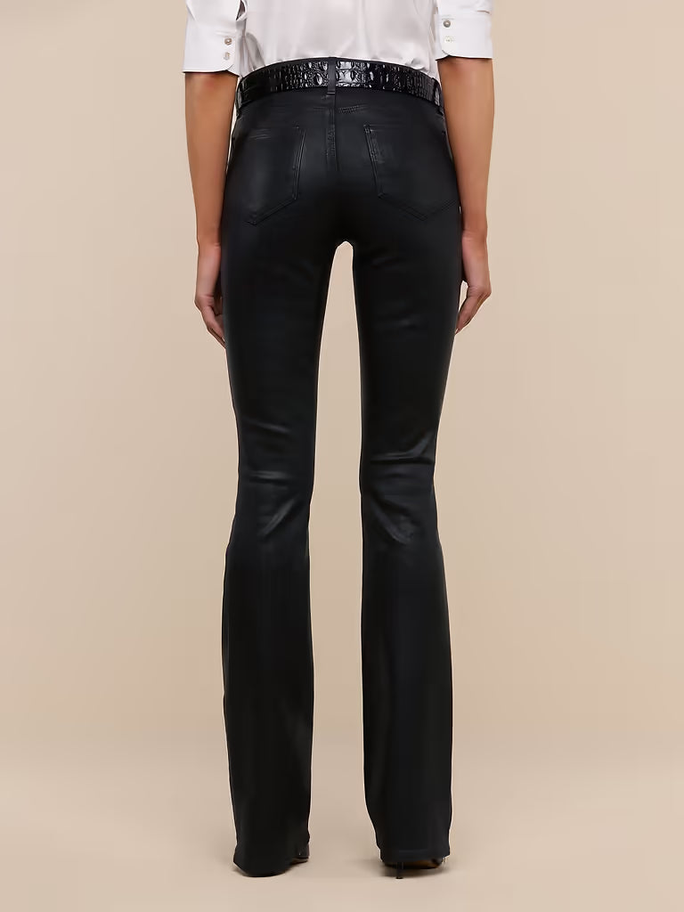 L'Agence Selma High Rise Sleek Baby Boot  - Noir Coated