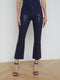 L'Agence Kendra Coated Flare Jean in Midnight