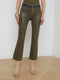 L'Agence Kendra Coated Cropped Flare Jean in Pinewood