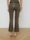 L'Agence Kendra Coated Cropped Flare Jean in Pinewood