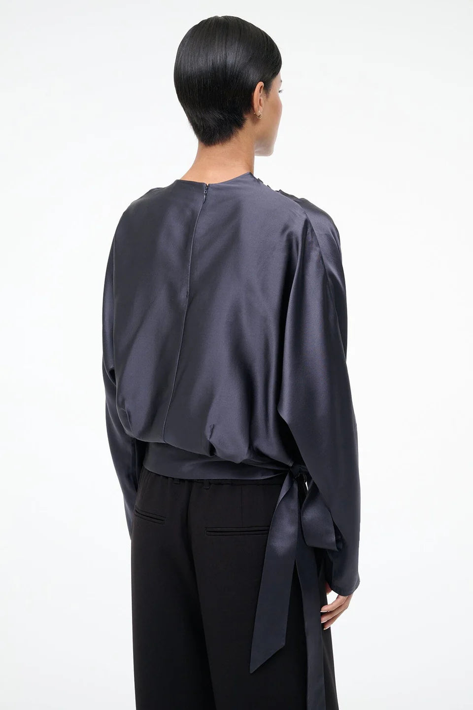 Staud Phoebe Silk Top - Nocturne