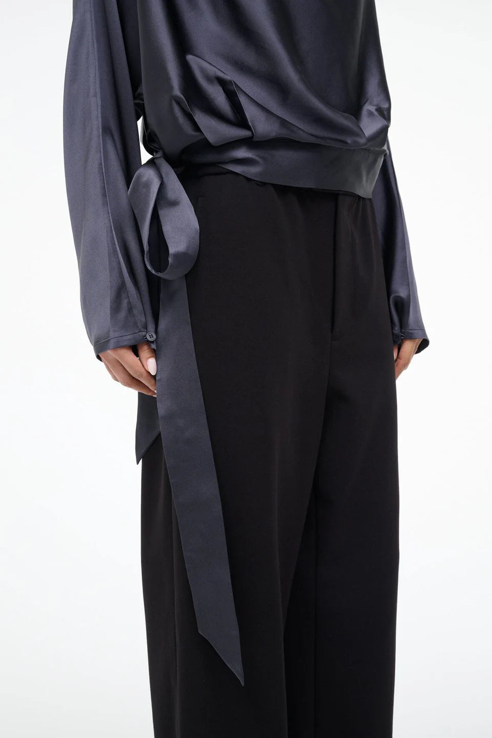 Staud Phoebe Silk Top - Nocturne