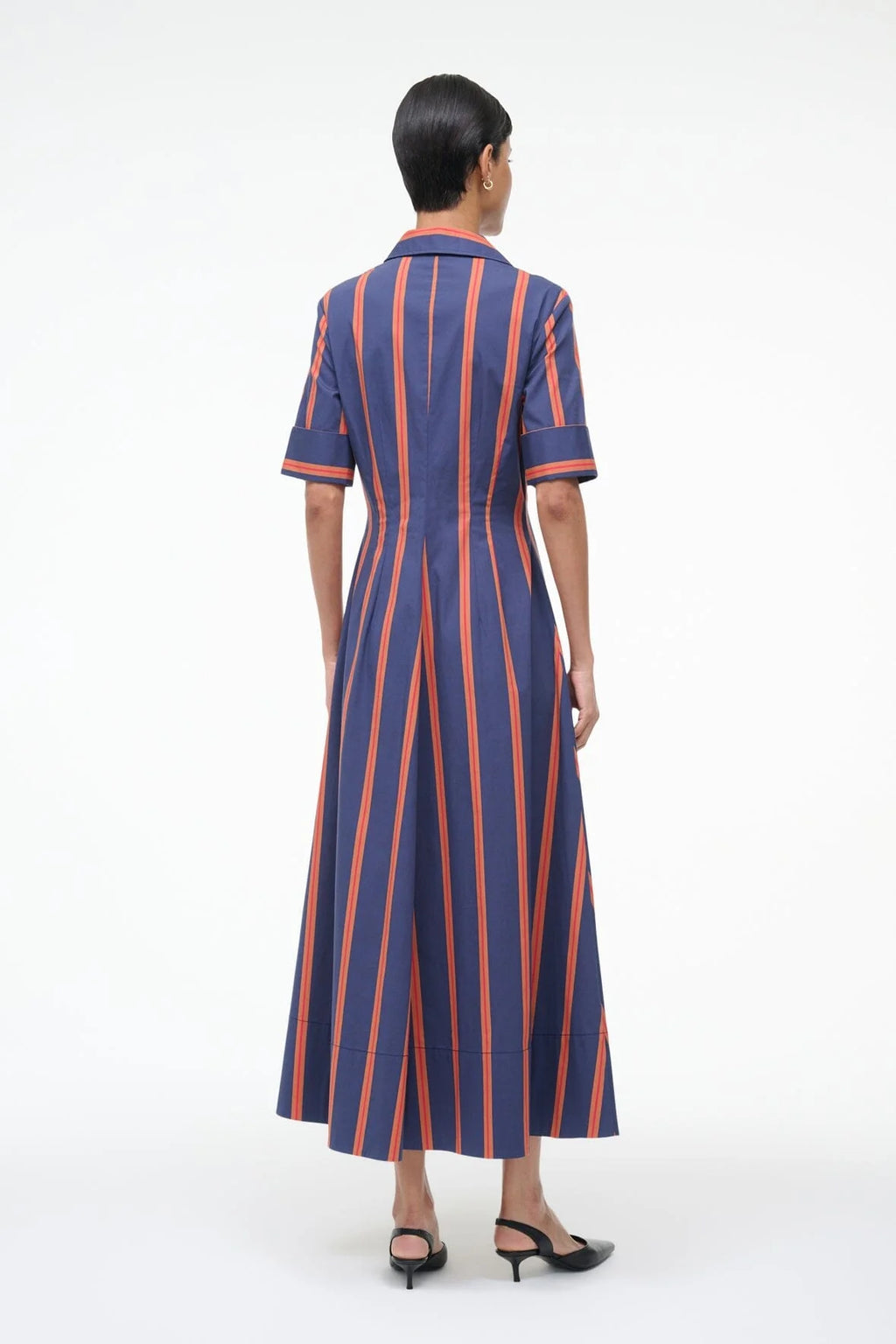 Staud Joan Dress - Railroad Stripe
