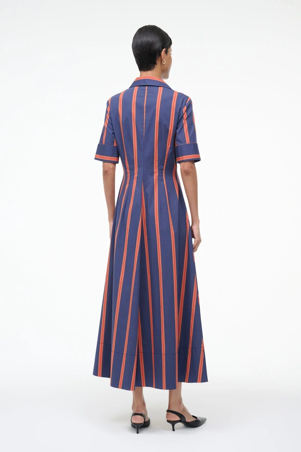 Staud Joan Dress - Railroad Stripe