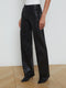 L'Agence Clayton Coated Wide-Leg Jean - Noir Coated