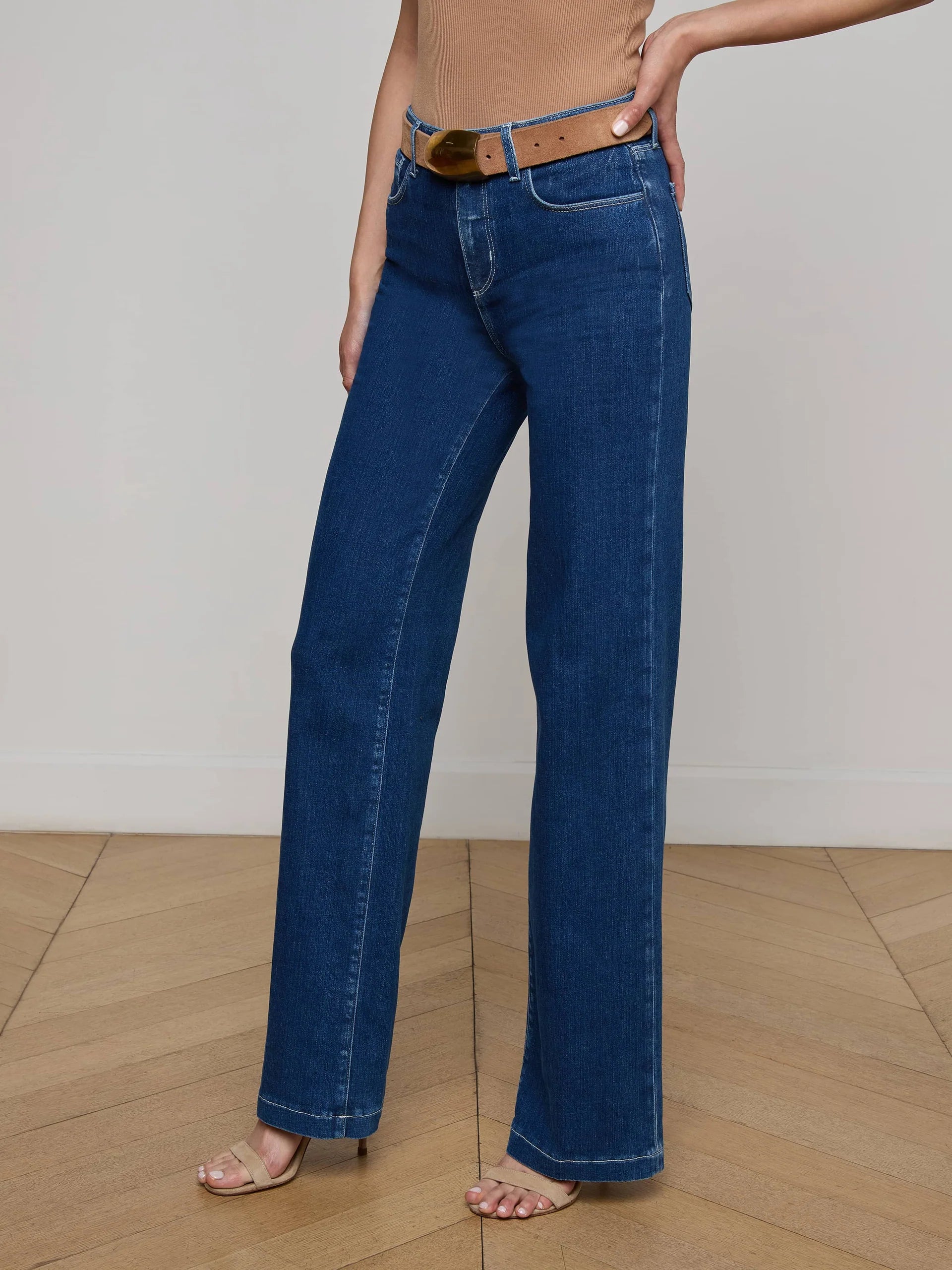 L'Agence Clayton Wide-Leg Jean - Lansing
