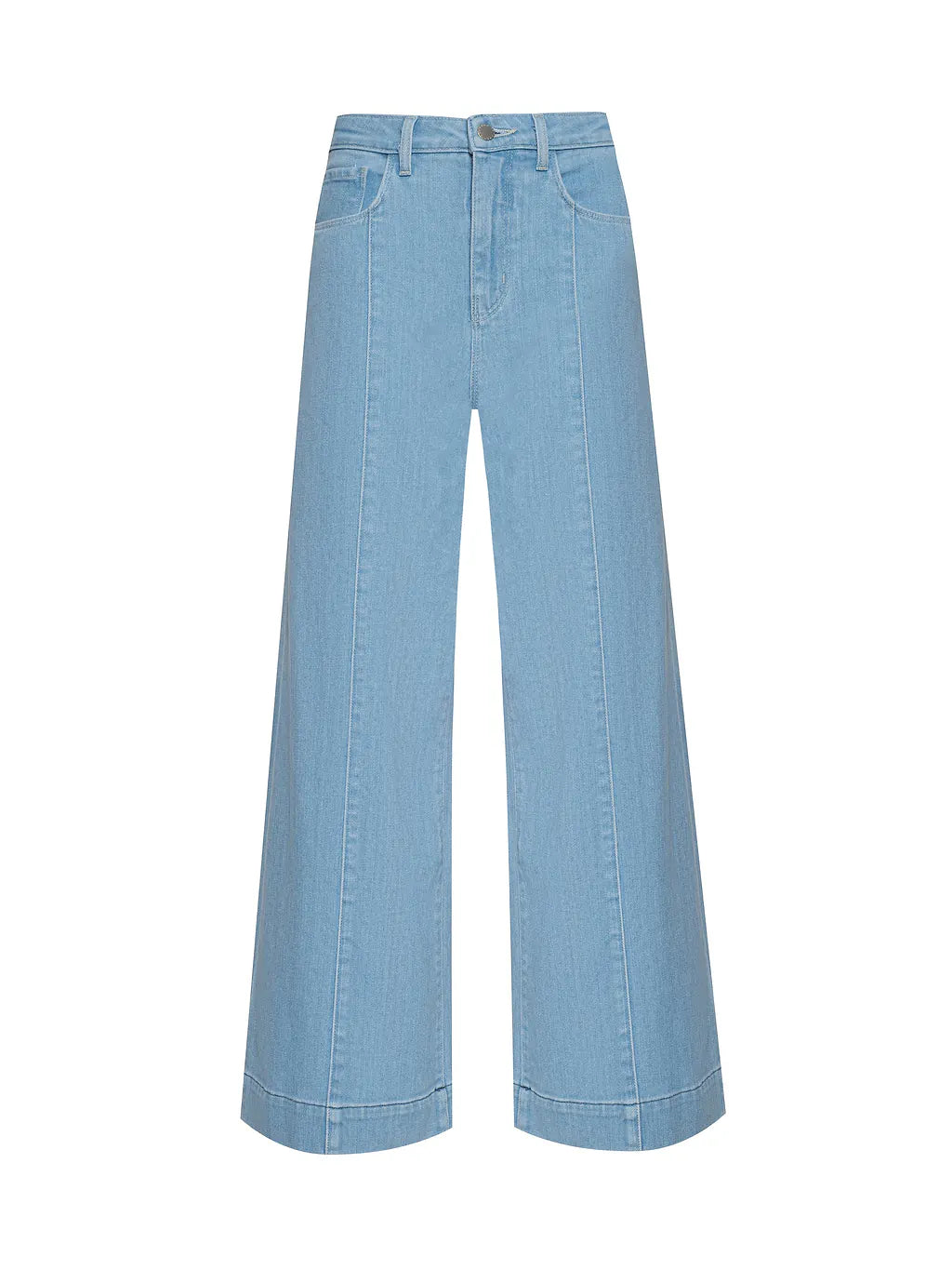 L'Agence Houston Cropped Wide-Leg Jean - Bayridge