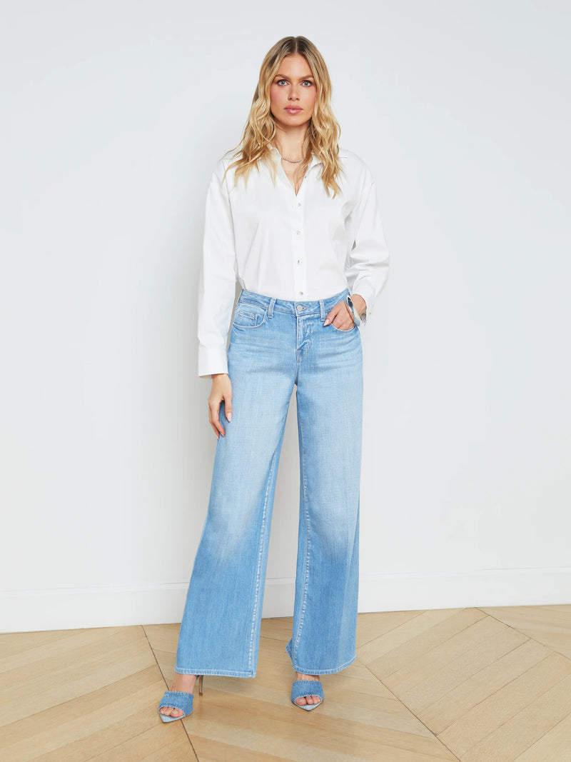 L'Agence Alicent High Rise Wide Leg Jean - Bayview