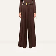 L'Agence Nova Pleated Pant - Dark Java