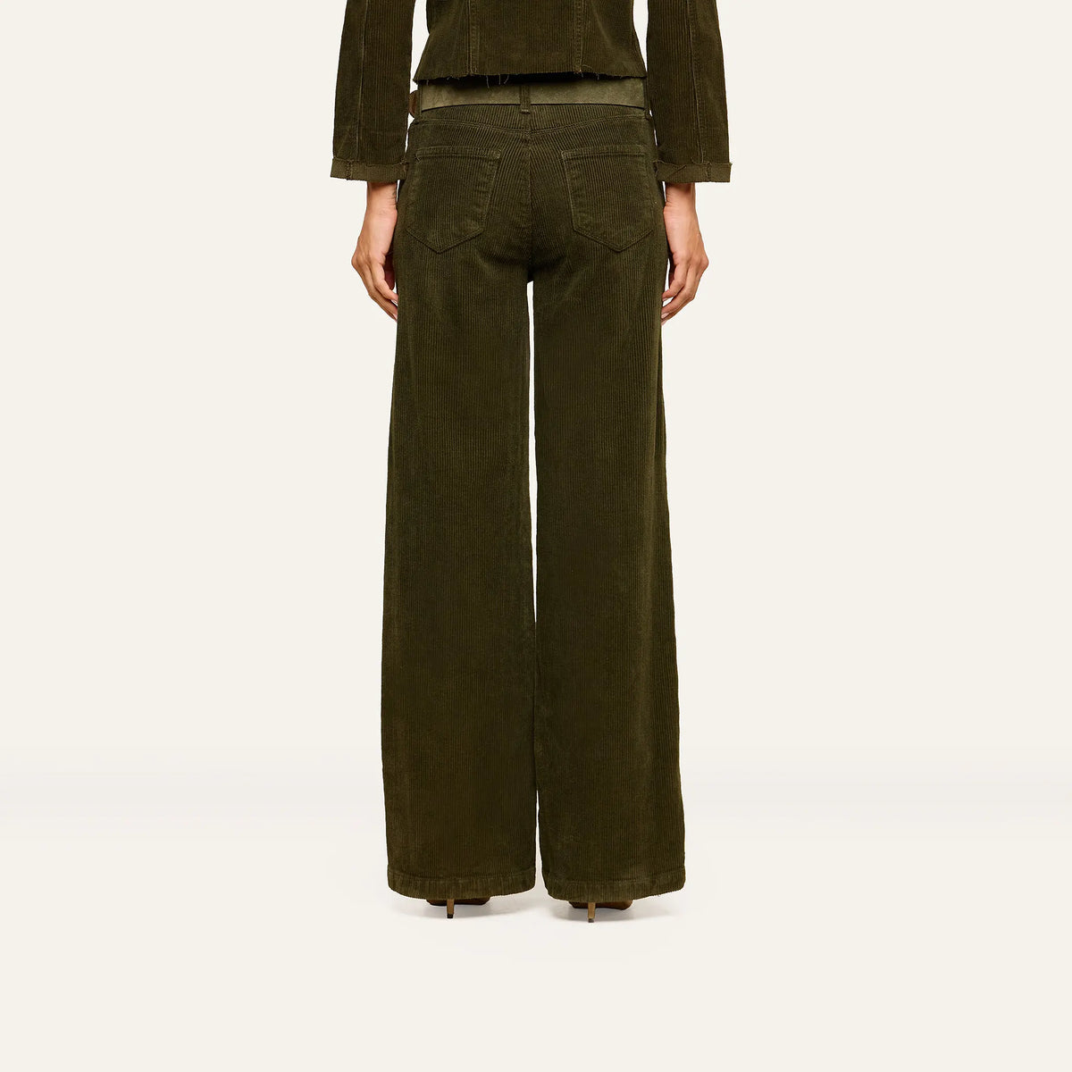 L'Agence Scottie Corduroy Pant - Army
