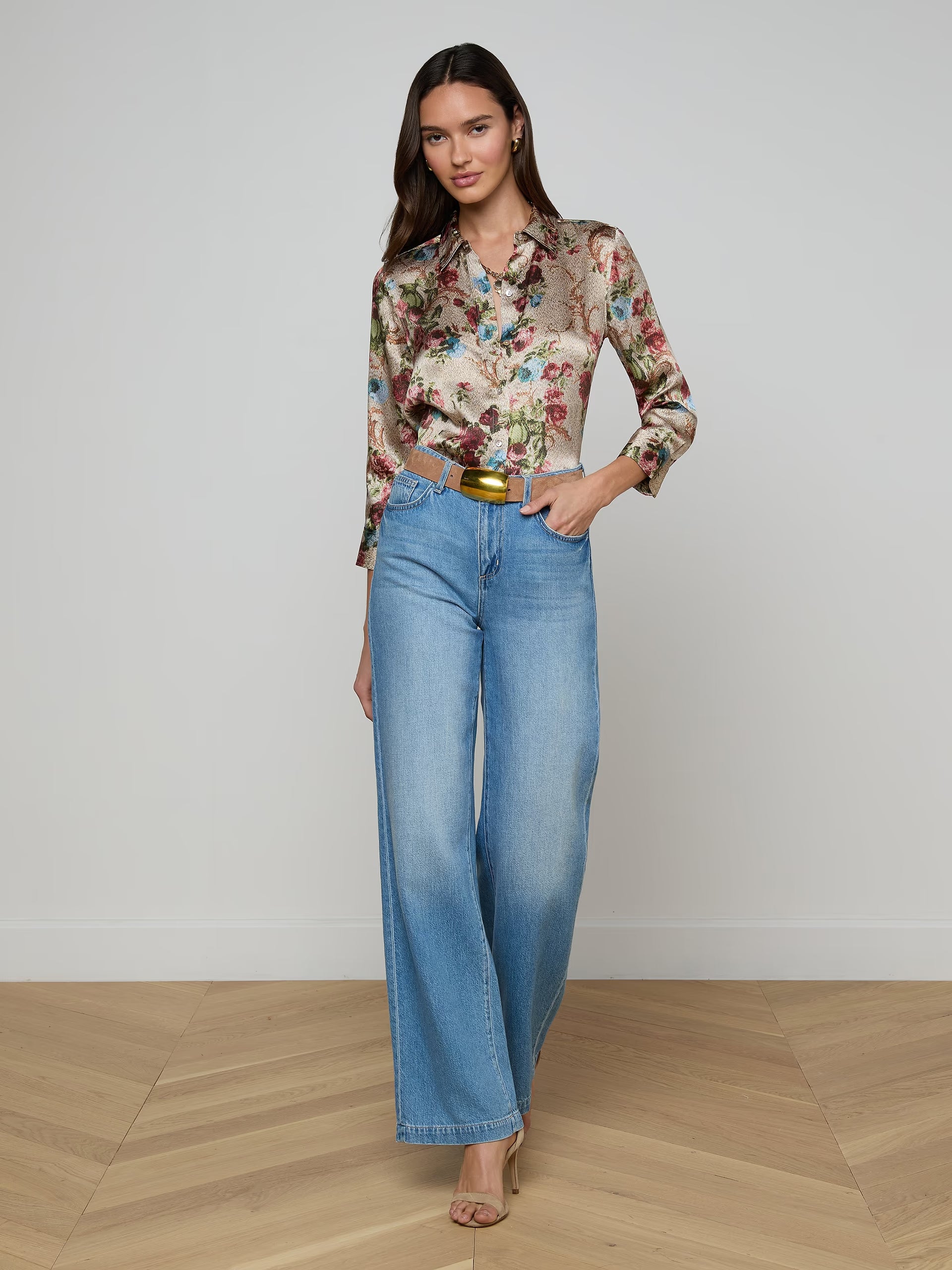 L'Agence Scottie Wide-Leg Jean - Anaheim