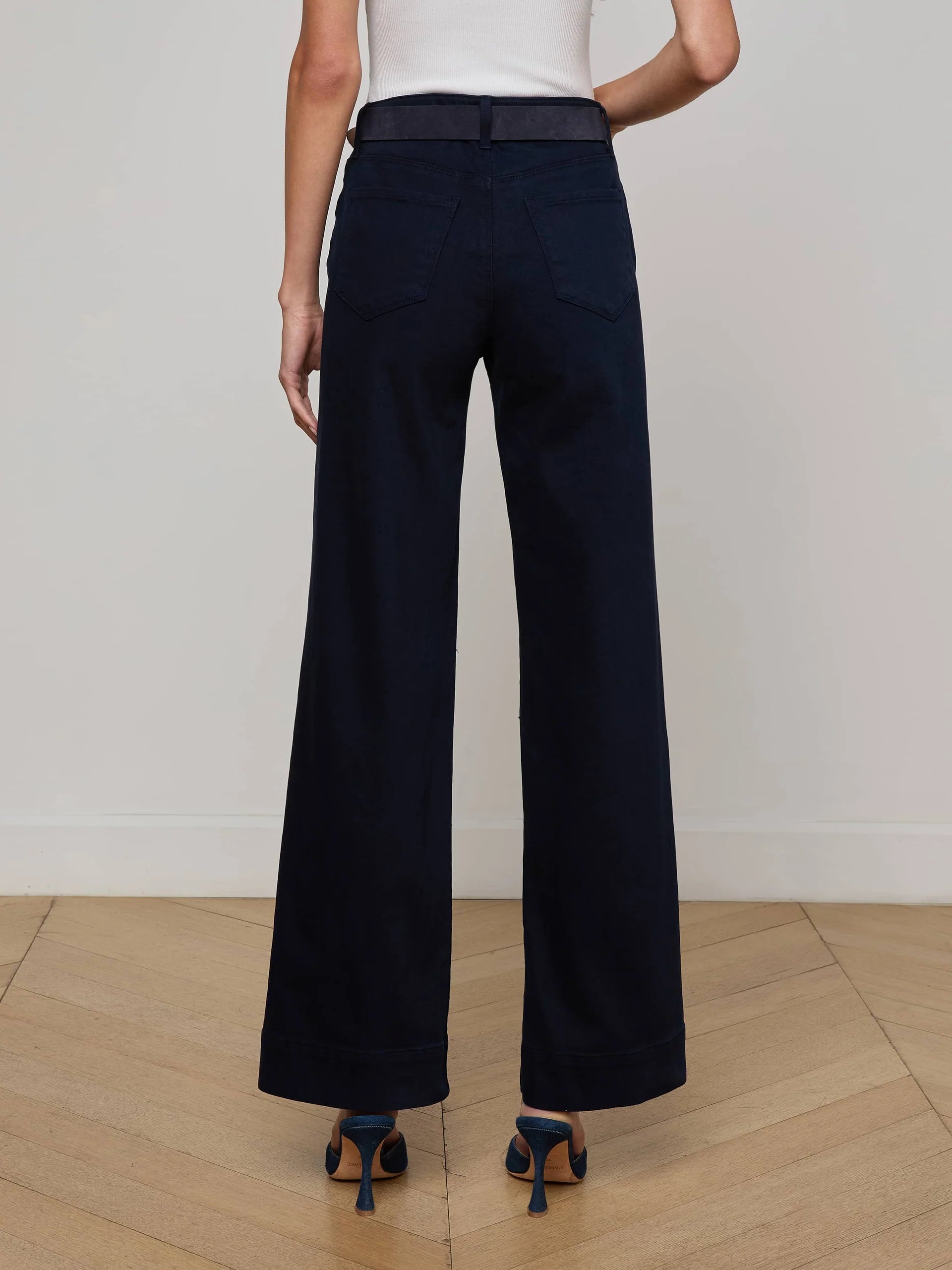 L'Agence Nolan Patch Pocket Jean - Deep Midnight