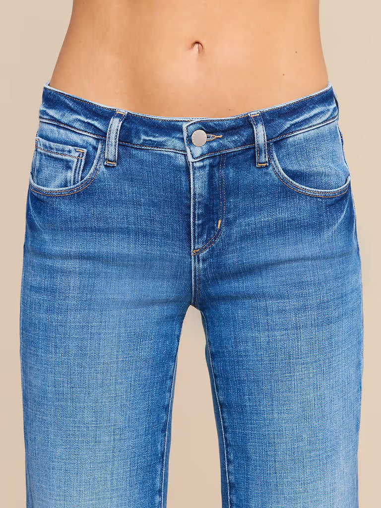 L'Agence Joanne Low-Rise Wide-Leg Jean - Salinas
