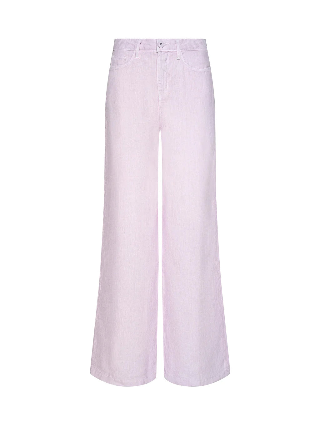 L'Agence Amara Linen Wide-Leg Pant - Icy Lilac