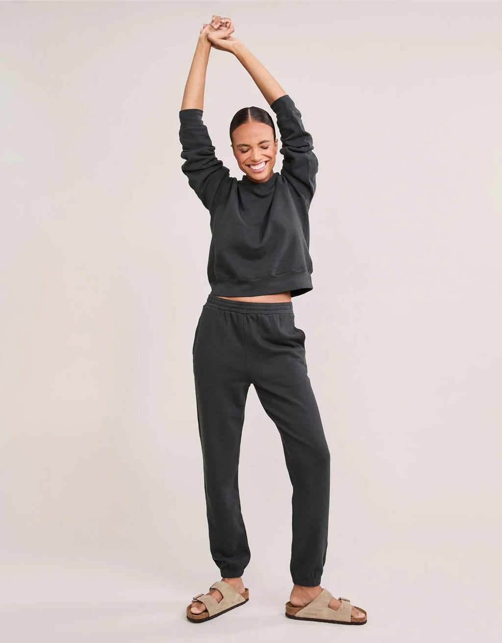Maison Wheat Berkeley Sweatpant - Washed Black