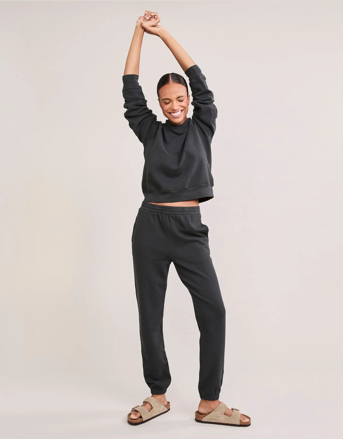 Maison Wheat Berkeley Sweatpant - Washed Black