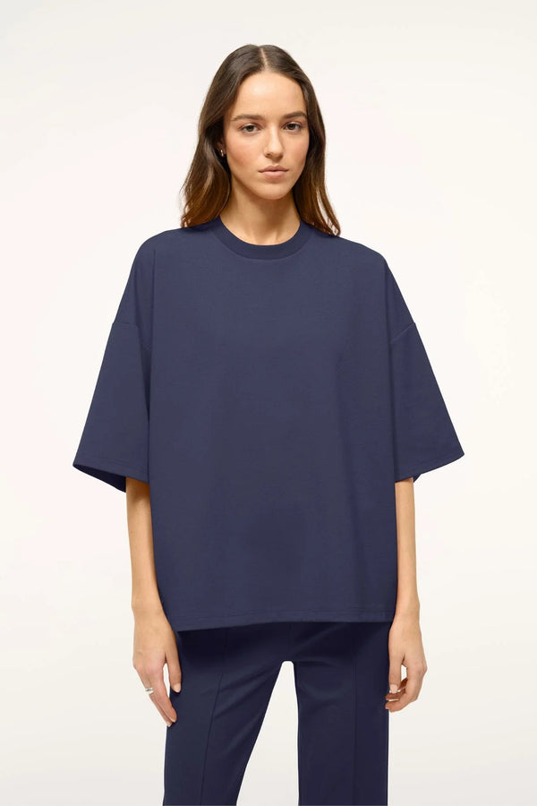 Staud Capsule Top in Navy