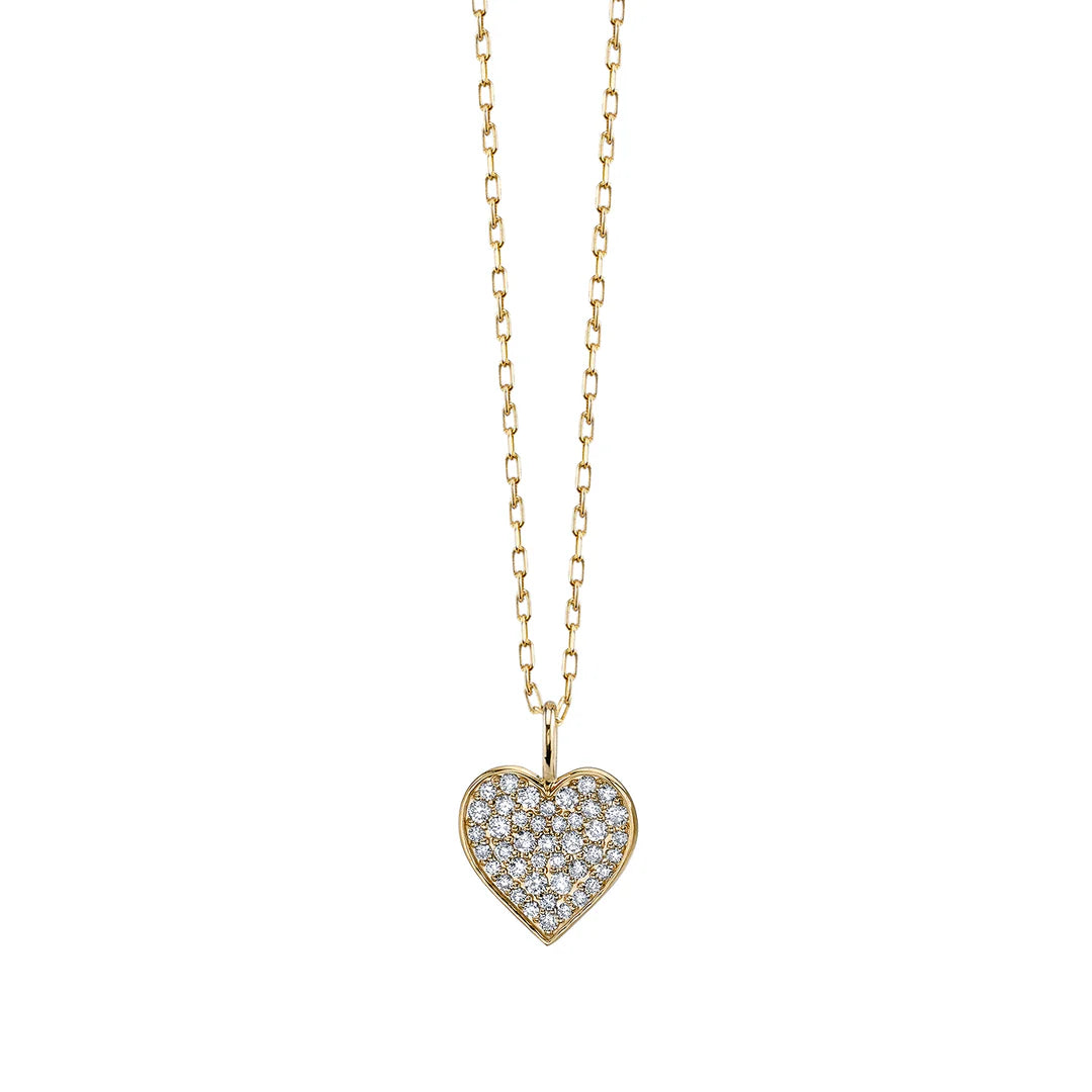 Sydney Evan Gold & Diamond Mini Heart Charm