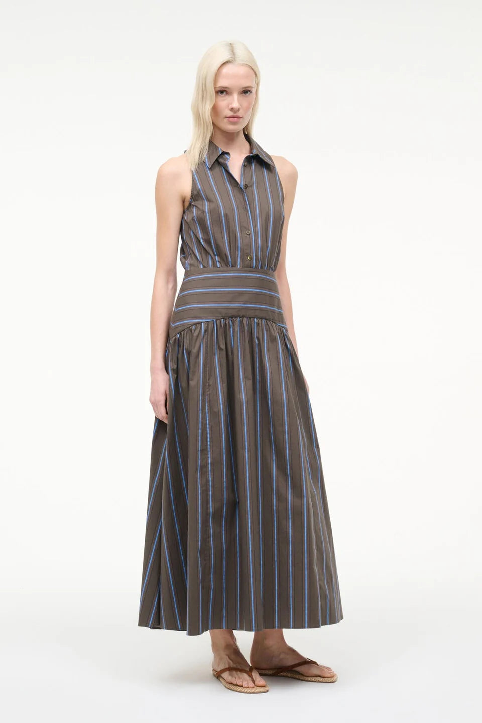 Staud Romy Dress - Huntington Stripe