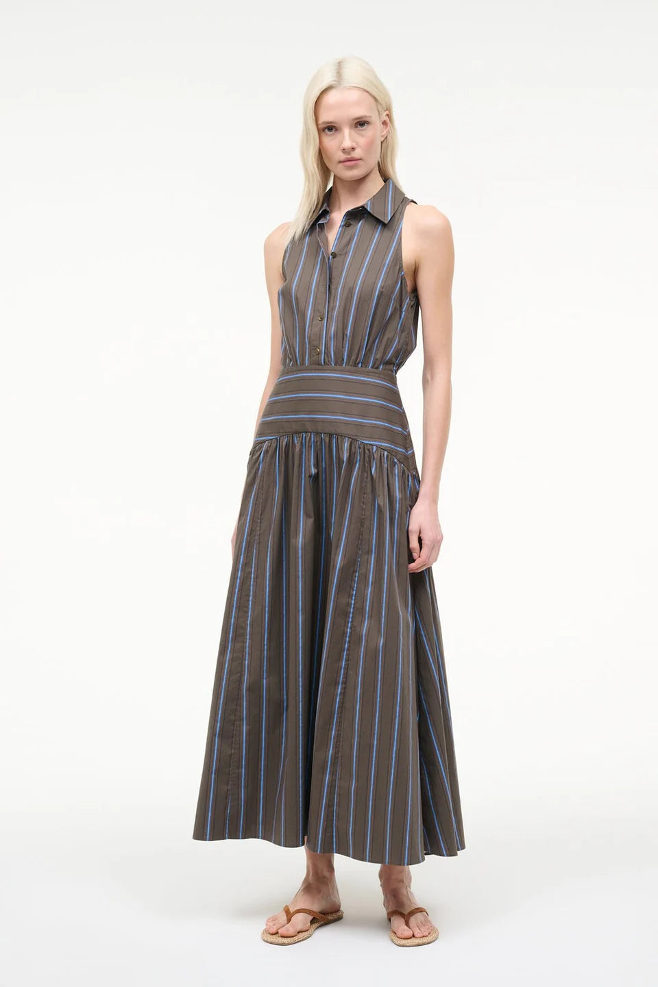 Staud Romy Dress - Huntington Stripe