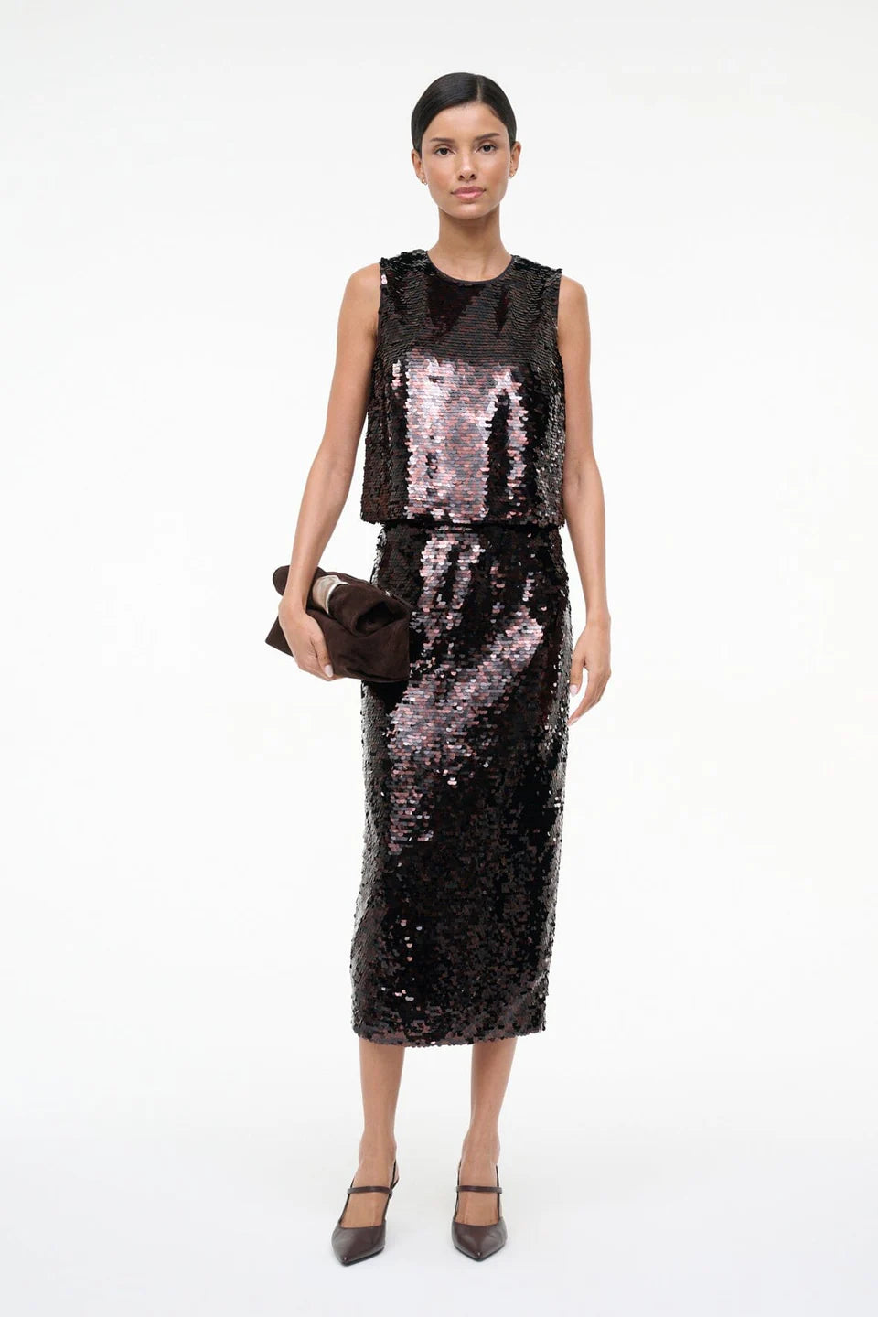 Staud Seraphina Top - Espresso Black