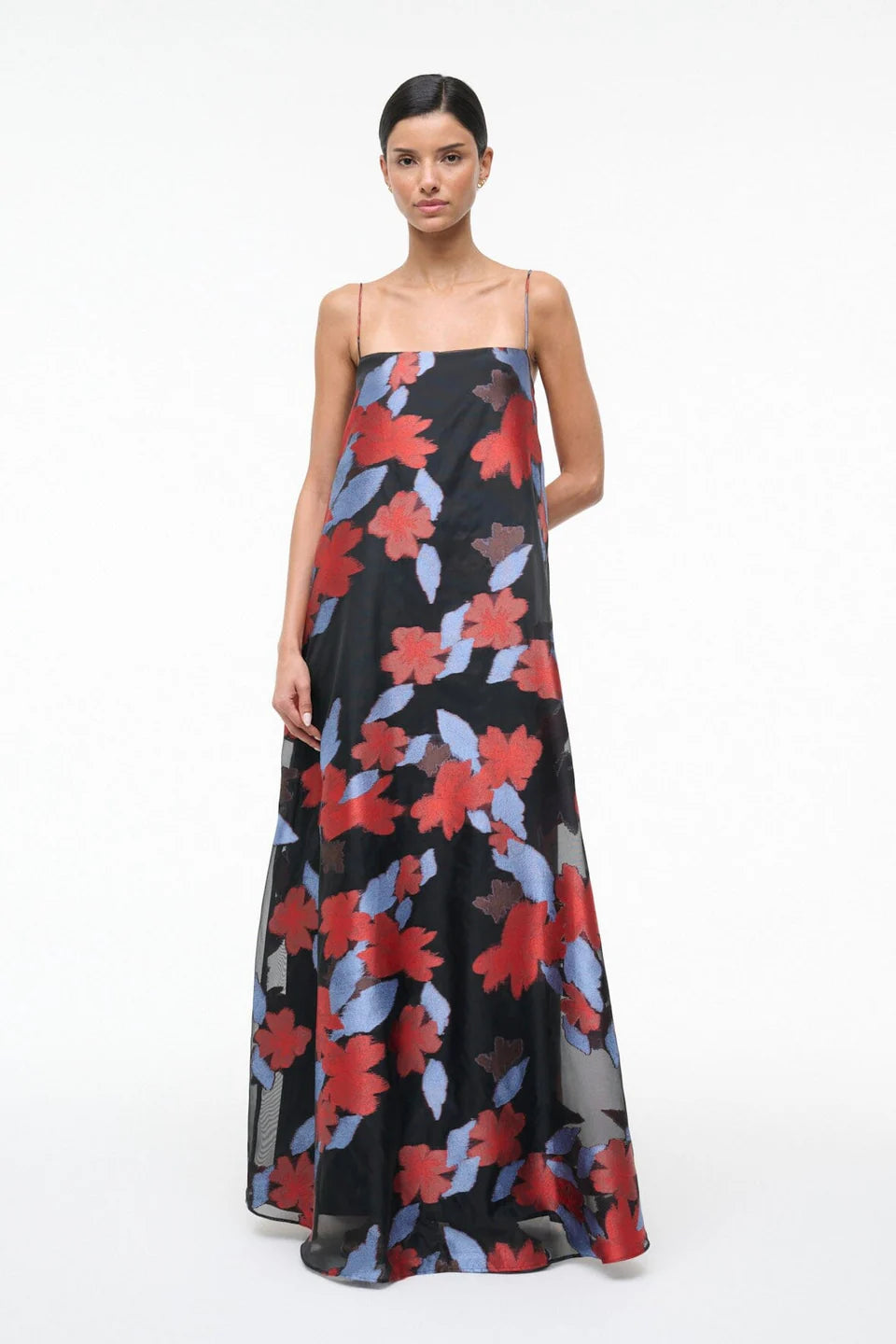 Staud Delfina Dress Night Garden