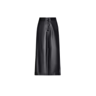 L'Agence Robyn Vegan Leather Skirt - Black