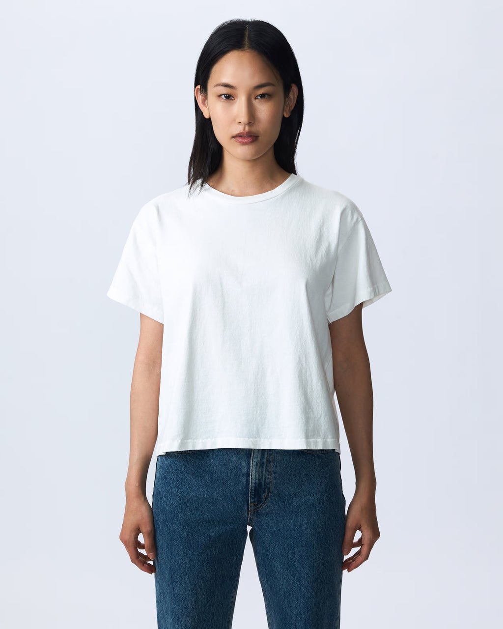 SLVRLAKE Square Tee Natural White
