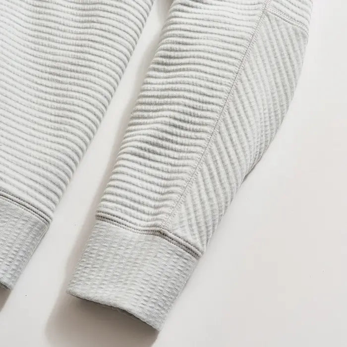 Billy Reid Quilted Half Zip - Beach Blue