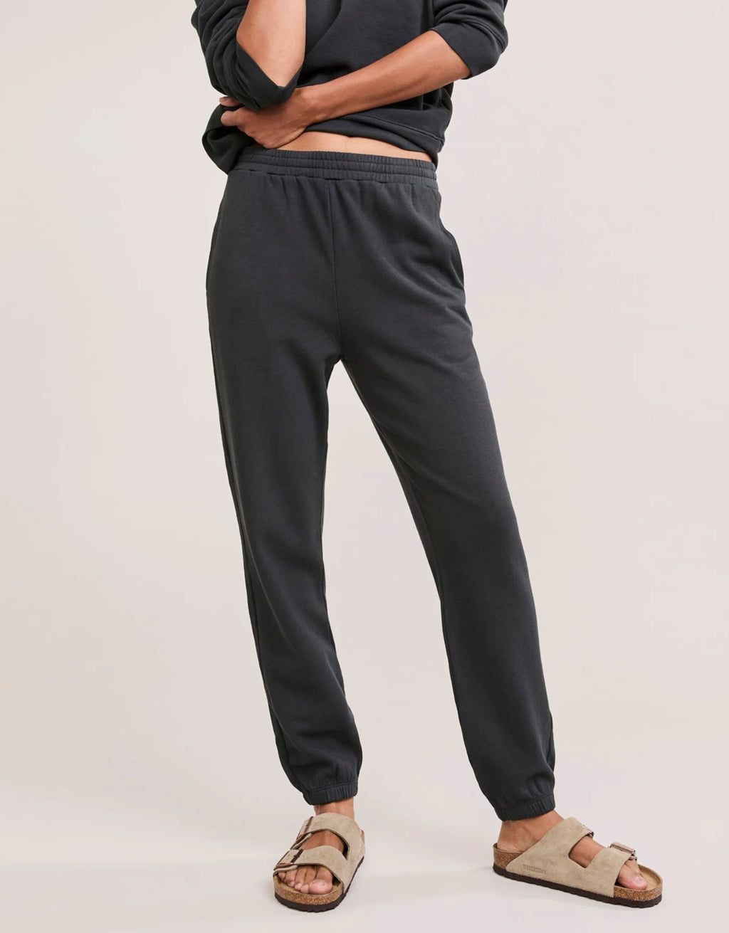 Maison Wheat Berkeley Sweatpant - Washed Black