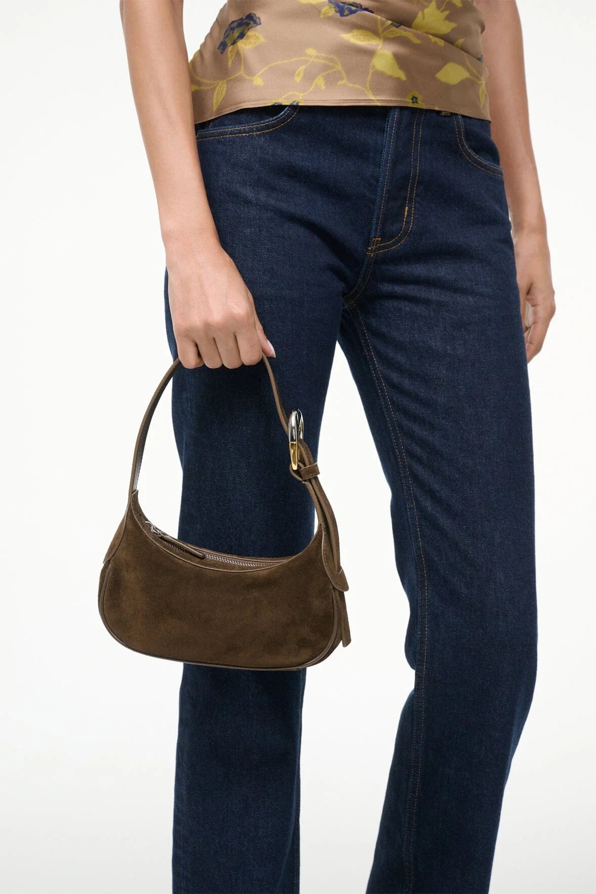 Staud Owen Bag- Truffle Suede