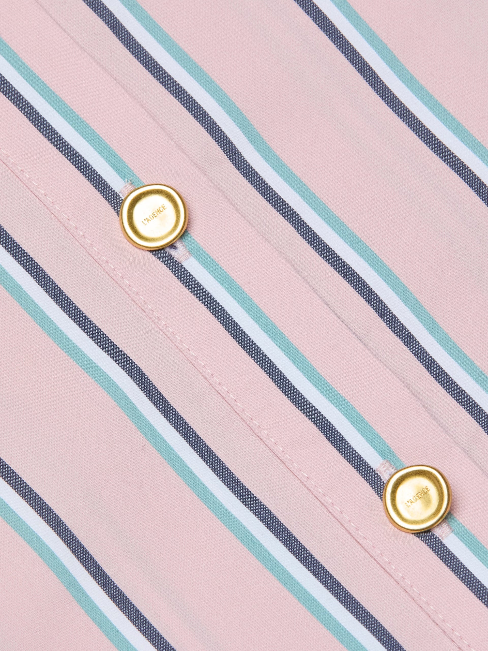 L'Agence Cosette Shirt - Pale Rose Stripe