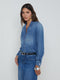 L'Agence Isla Denim Shirt in Anvil