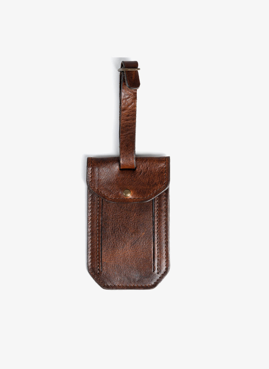 Moore & Giles Luggage Tag - Titan Milled Brown – Quattro Tizi