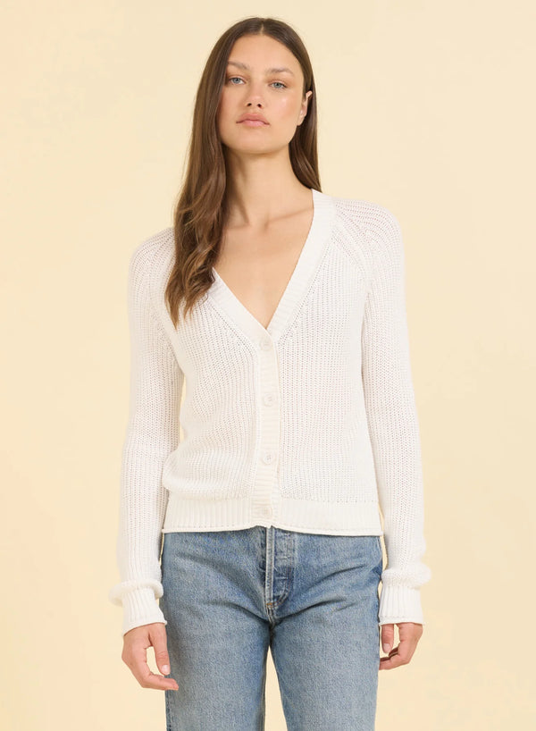 One Grey Day Raleigh Cardigan - White