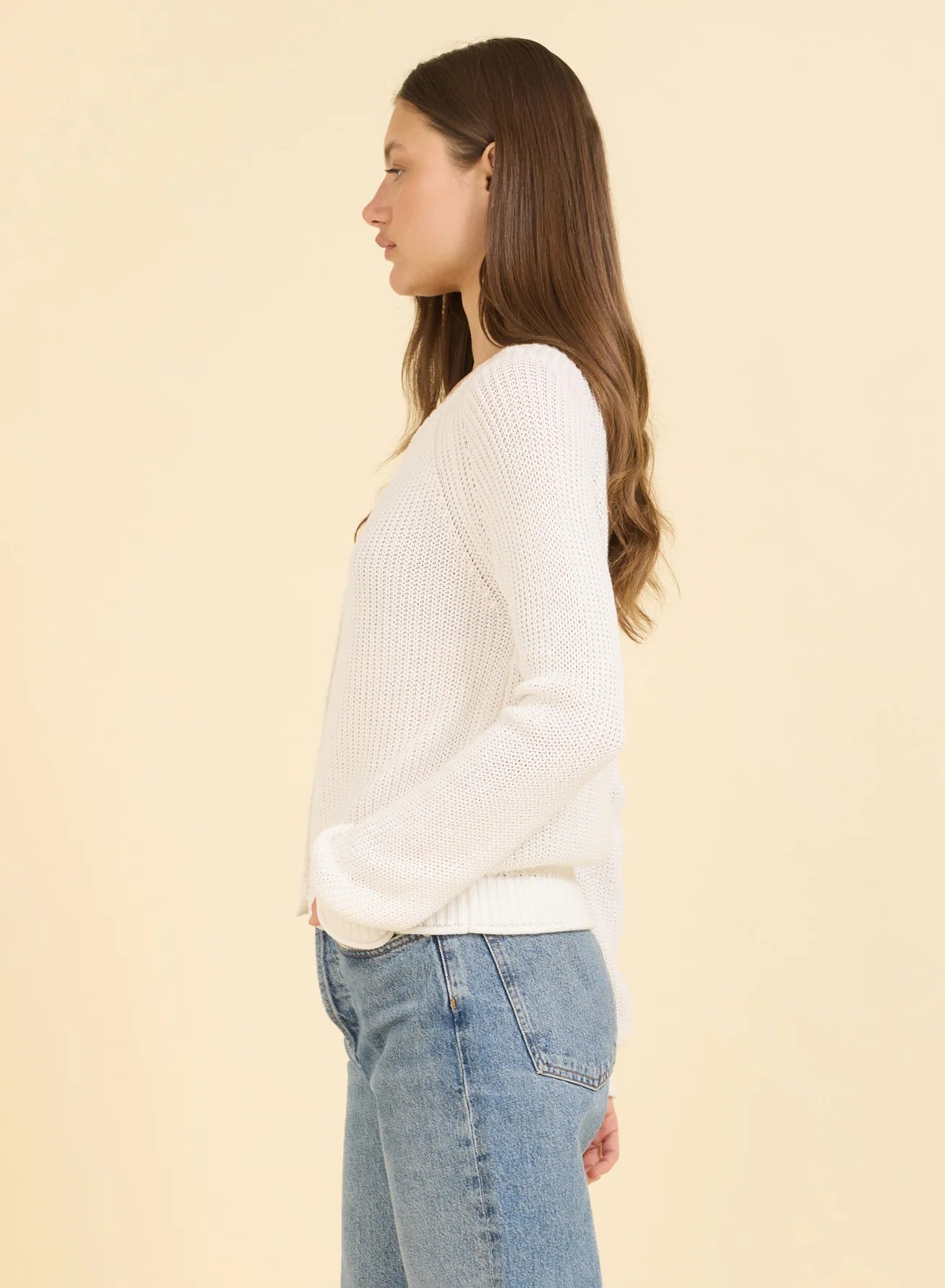 One Grey Day Raleigh Cardigan - White