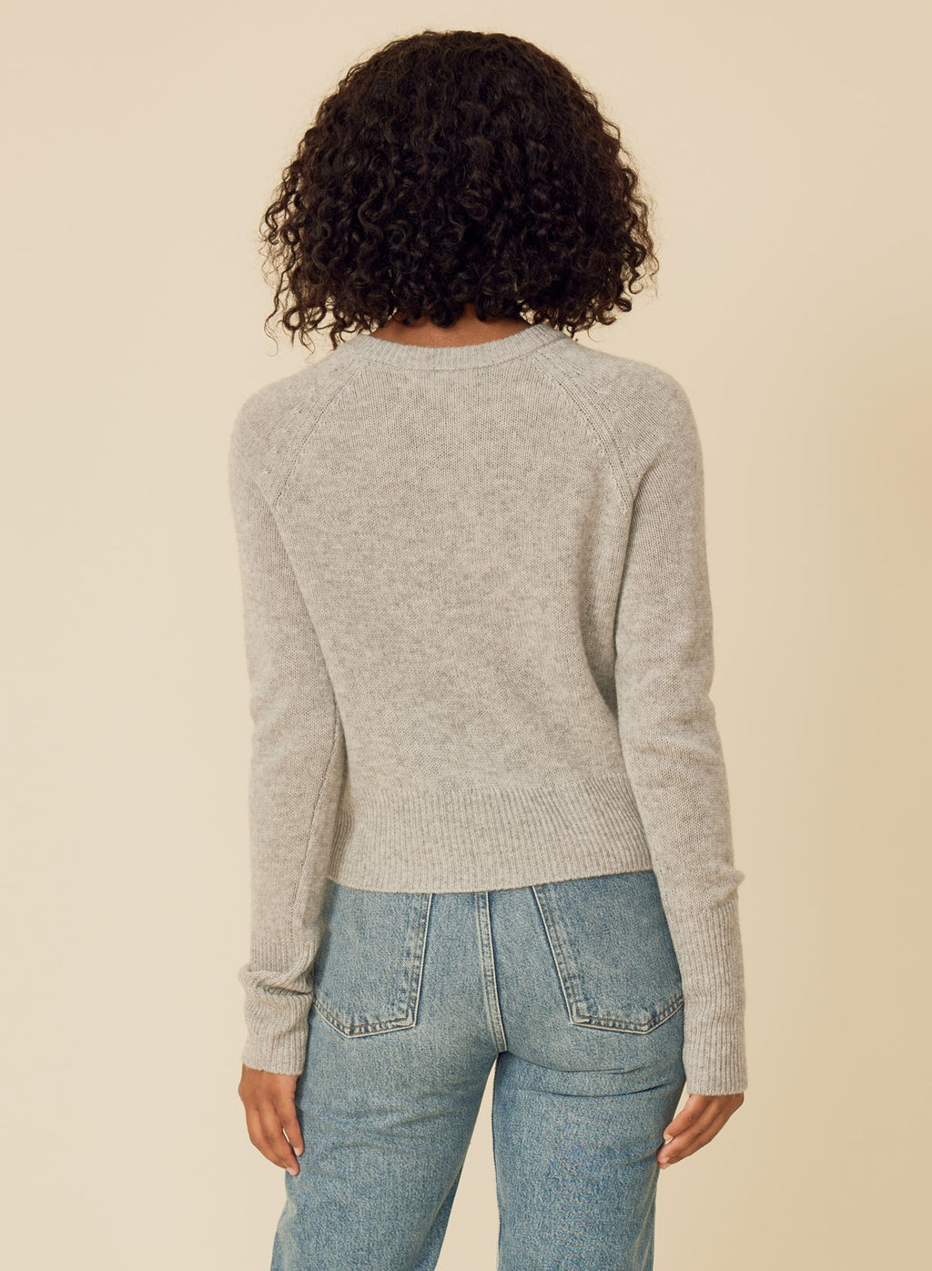 One Grey Day Blakely Cashmere Pullover  - Heather Grey