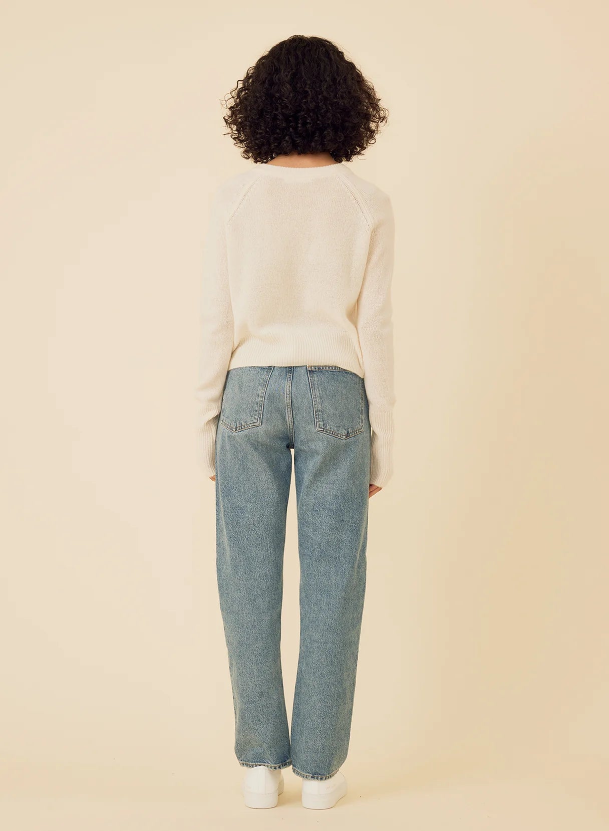 One Grey Day Blakely Cashmere Pullover  - Ivory