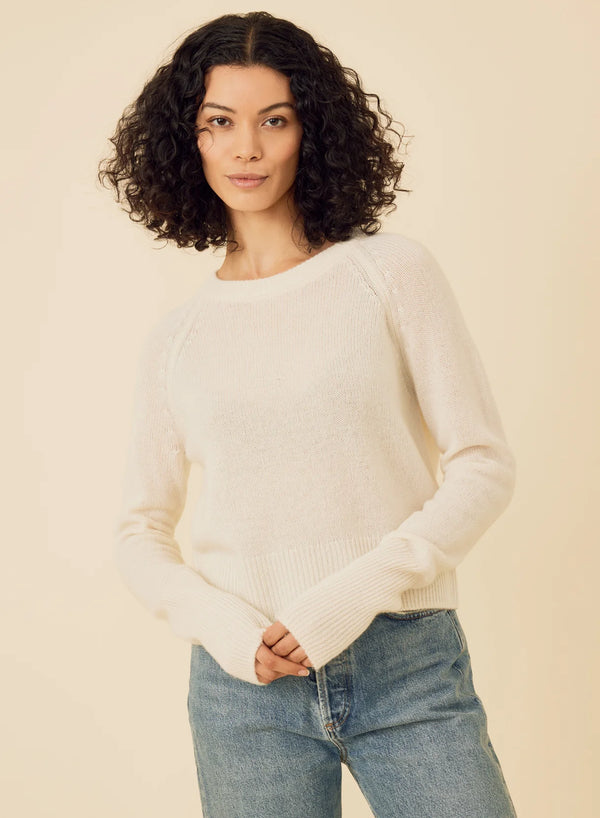 One Grey Day Blakely Cashmere Pullover  - Ivory
