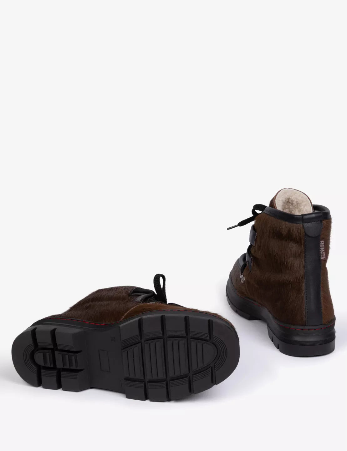 Penelope Chilvers Incredible Pony Shearling-Lined Boot Dark Oak