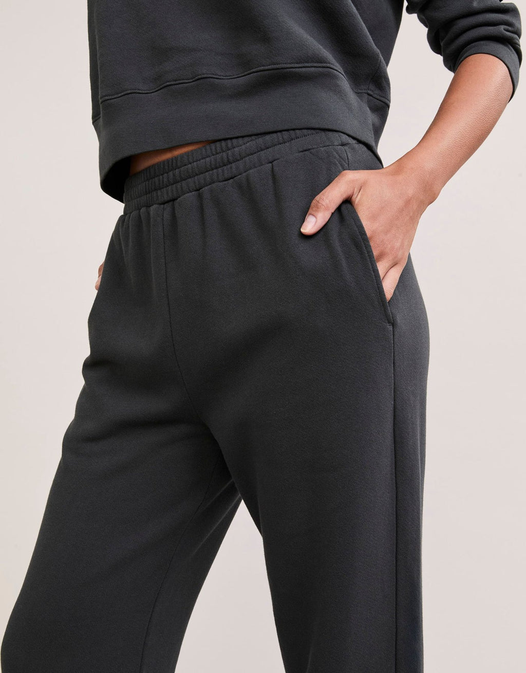 Maison Wheat Berkeley Sweatpant - Washed Black