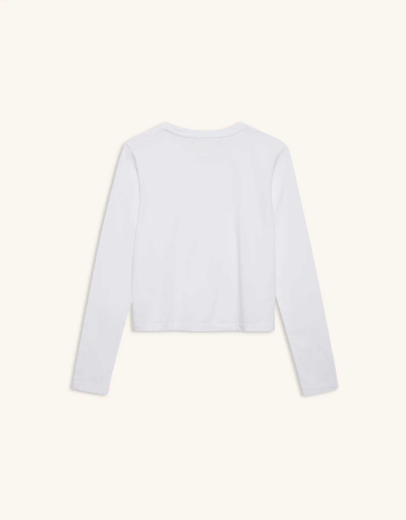 Maison Wheat Austin Long Sleeve Tee - White