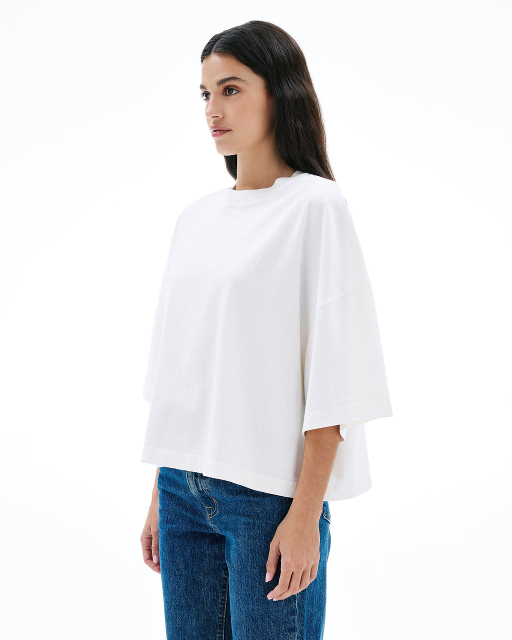 SLVRLAKE Box Tee - Natural White