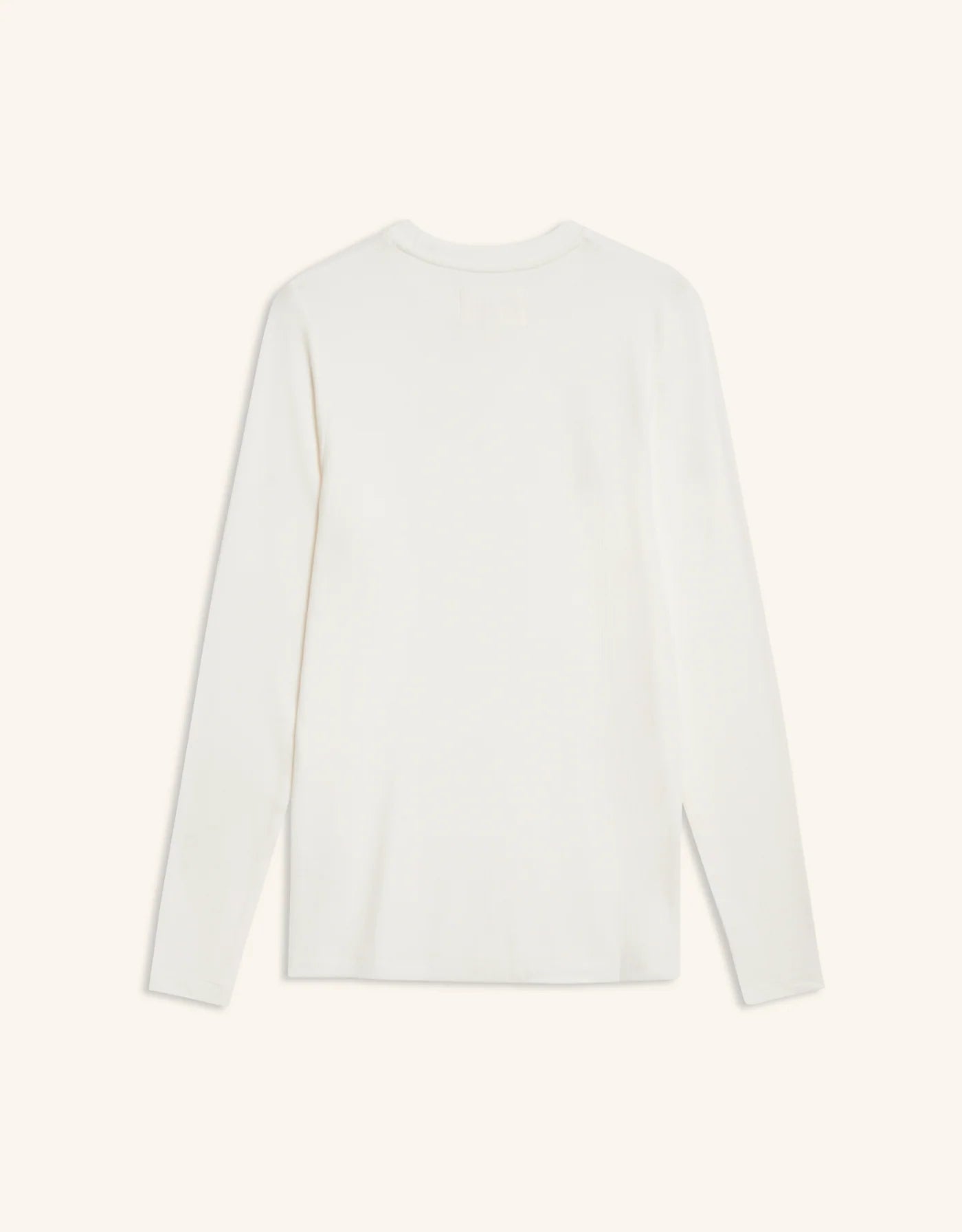 Maison Wheat Chicago Ribbed Long Sleeve  - White