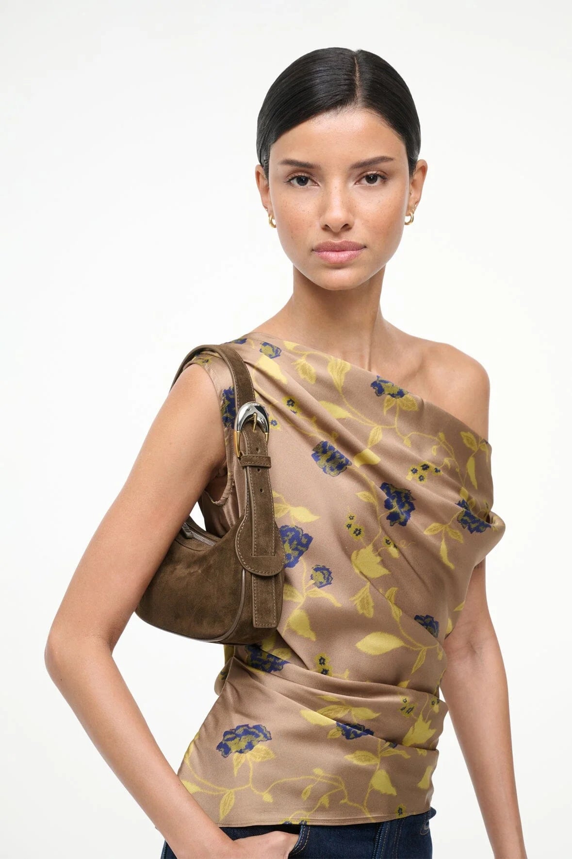 Staud Owen Bag- Truffle Suede