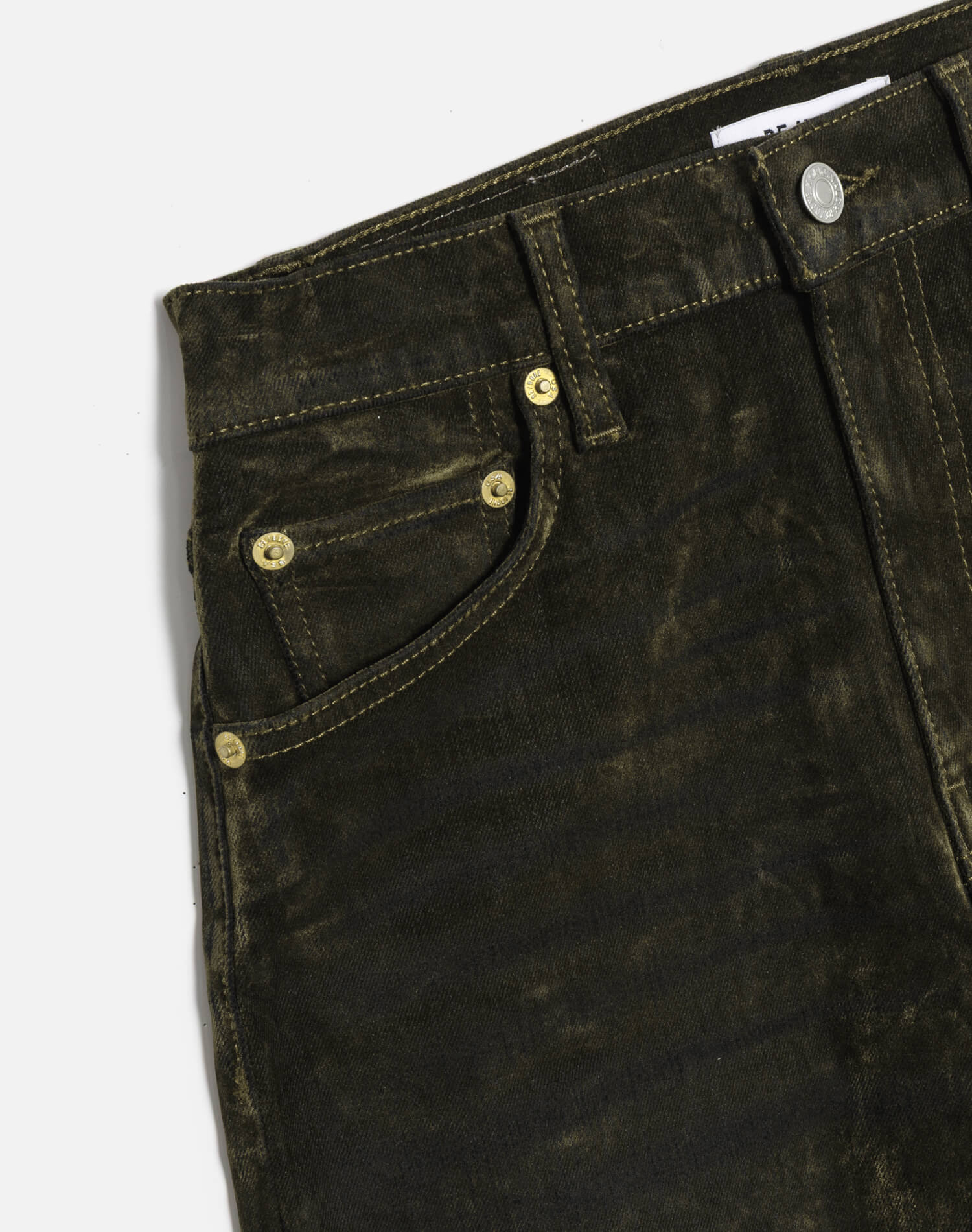 Re/Done The Blondie - Olive Branch Flocked