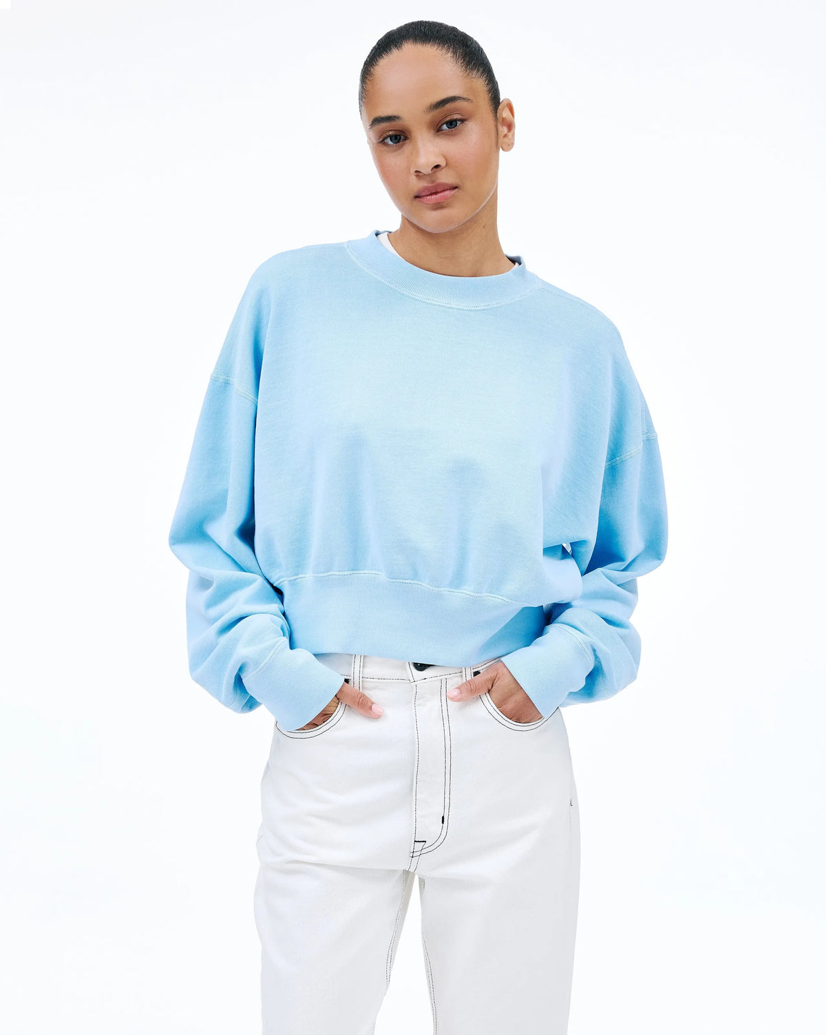 SLVRLAKE Crop Crew Skyline Blue