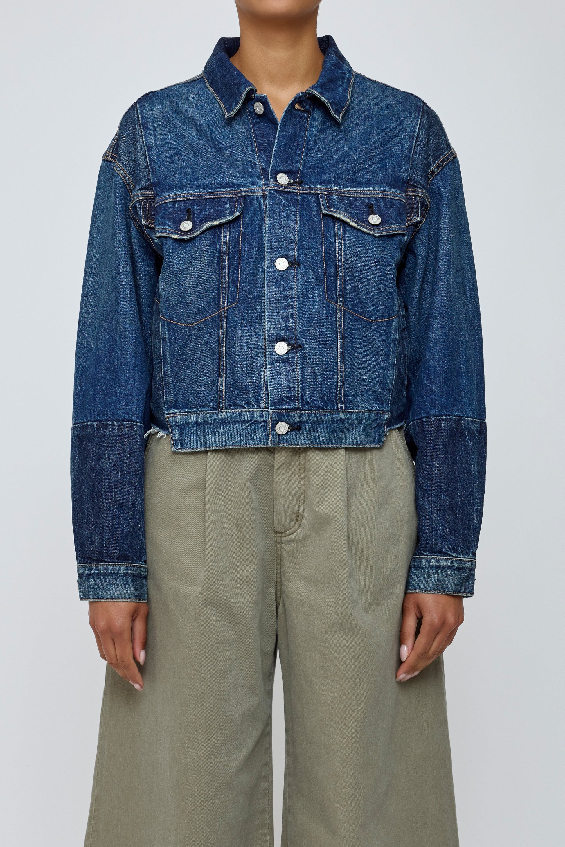 Moussy Dover Two-Tone Jacket - Blue