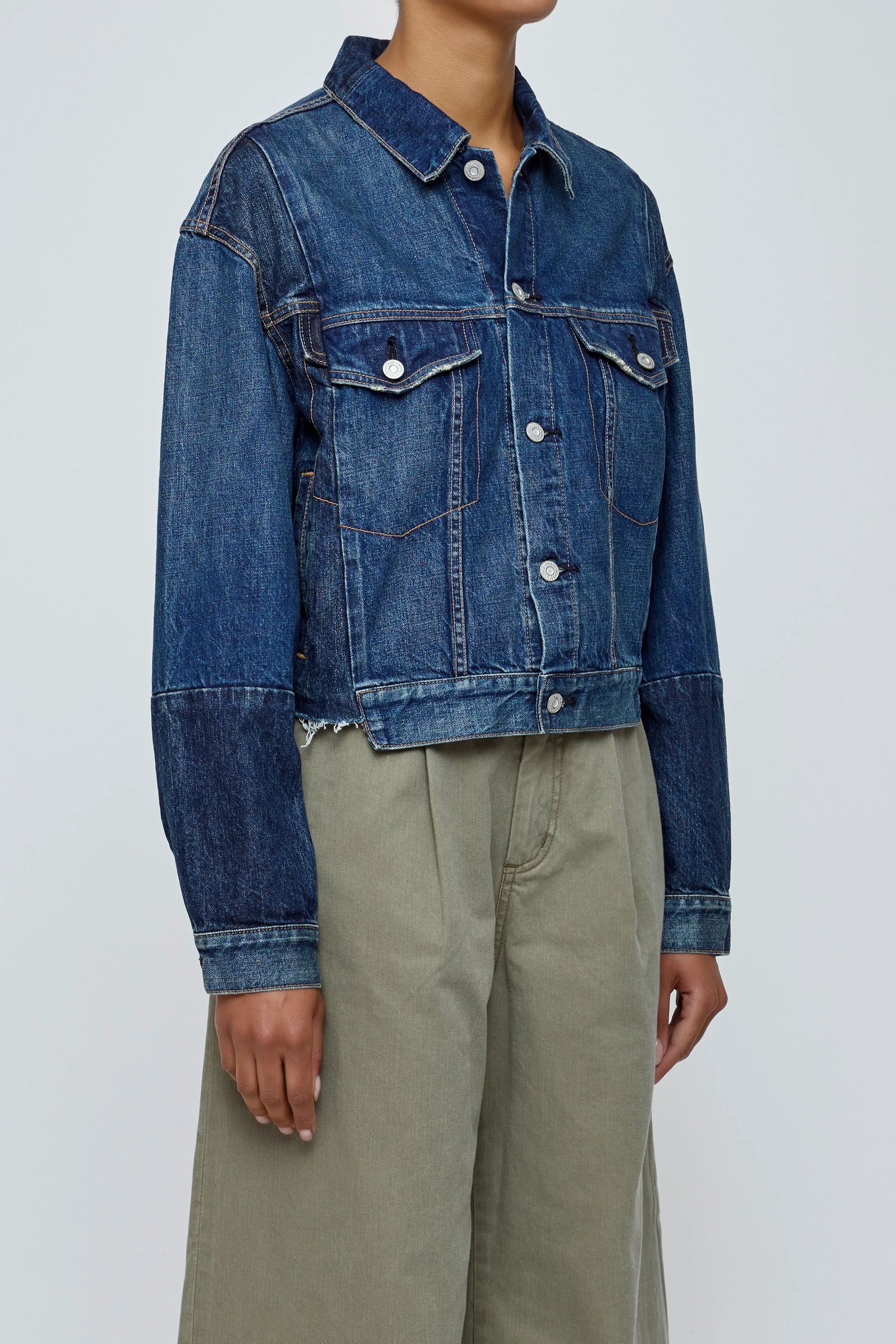 Moussy Dover Two-Tone Jacket - Blue
